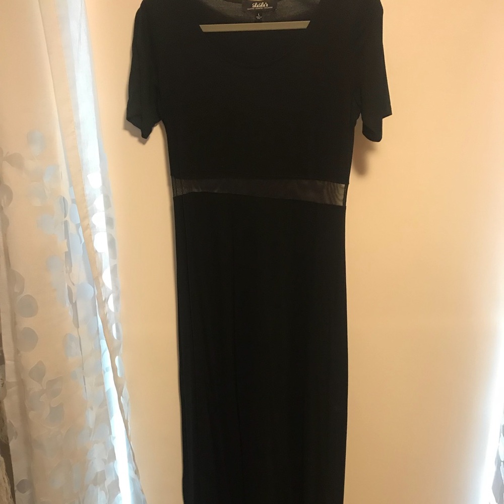 Black maxi dress